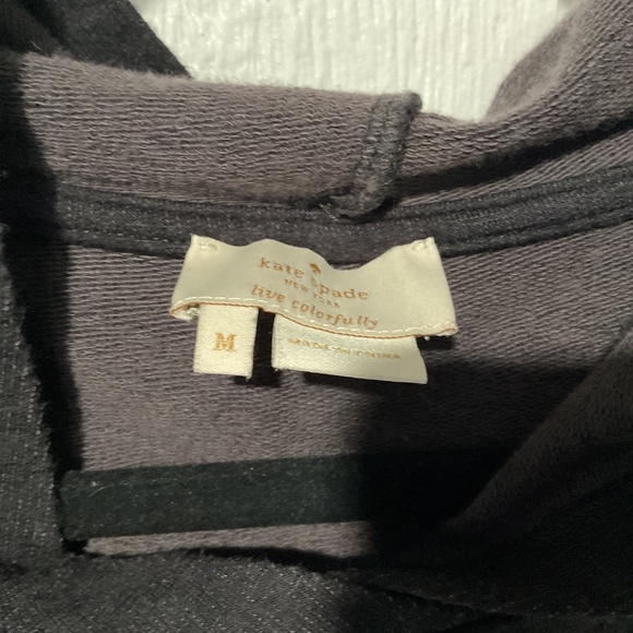 KATE  SPADE RUFFLE HOODIE ( USED) ( MEDIUM) - Picture 2 of 3